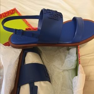 Tory Burch blue Melinda sandal